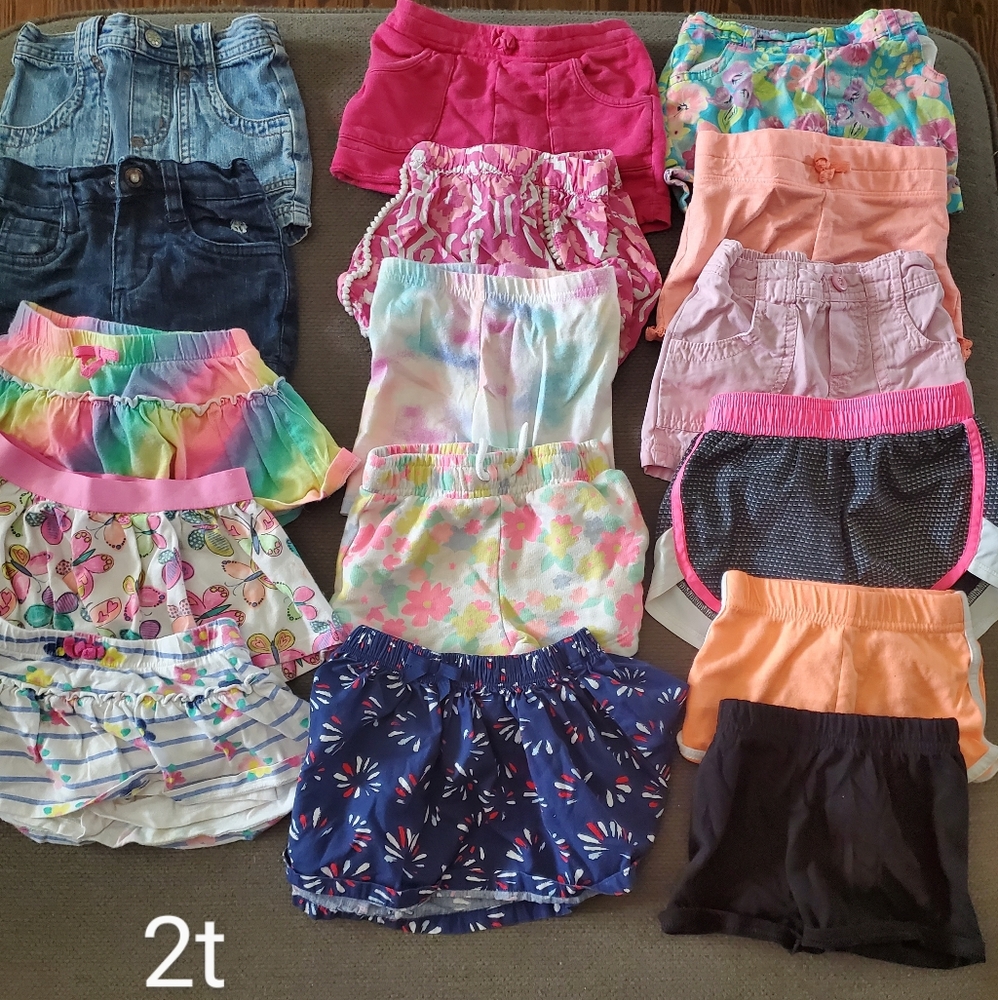 2t girls shorts lot